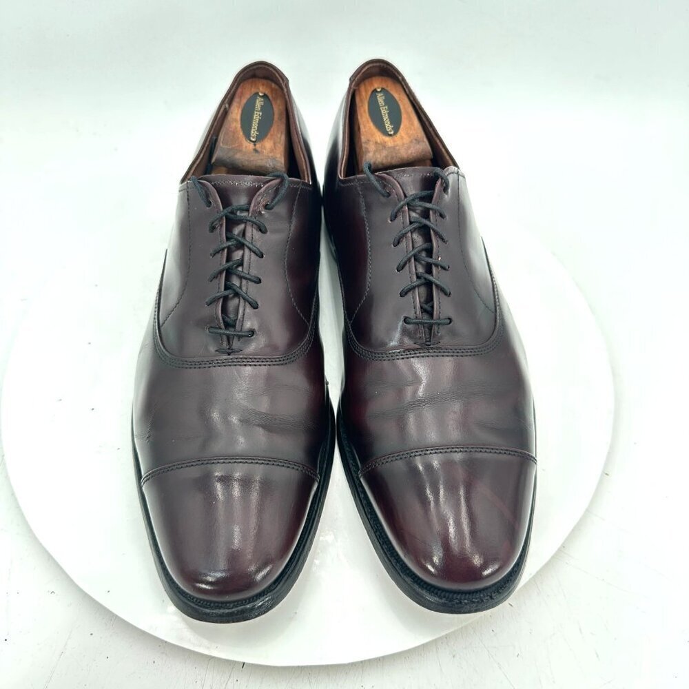 Allen Edmonds Park Avenue Men Size 9C Brown Leather Cap Toe Oxford Dress Shoes